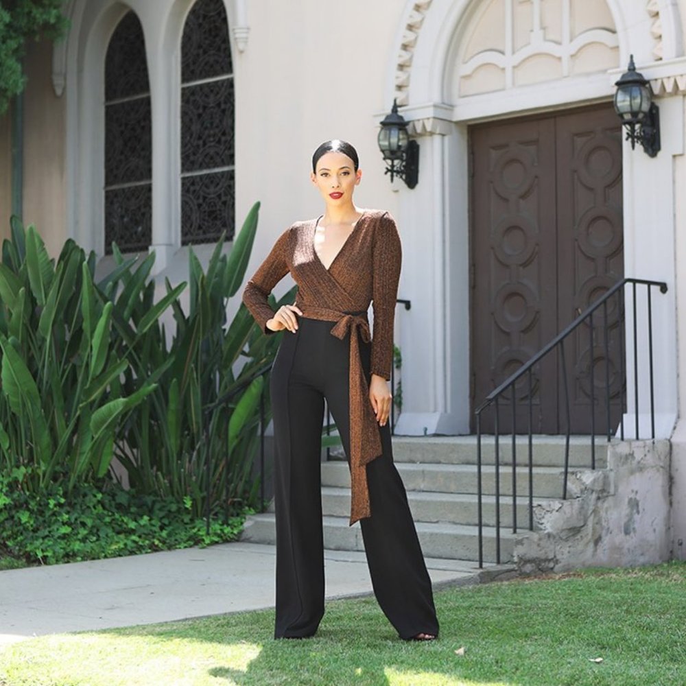 Black and Copper Jumpsuit